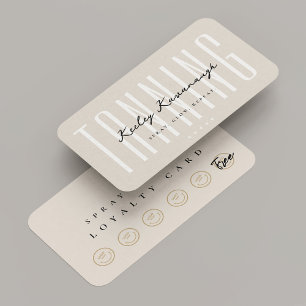 Cartão de lealdade Especialista de bronzeamento de