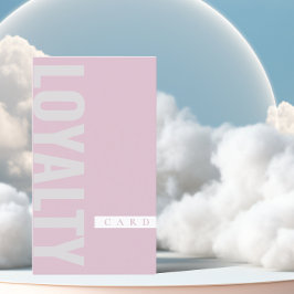 Cartão de Lealdade Girly Pink e Cinza