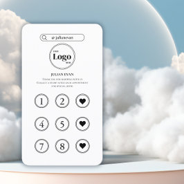 Cartão de Lealdade inspirado no Instagram Branco M