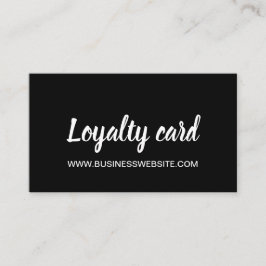Cartão de lealdade minimalista moderno