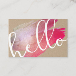 Cartão de Lealdade Pincel Púrpura Personalizado