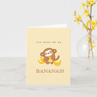 Cartão de Leite de Banana Cute Sloth