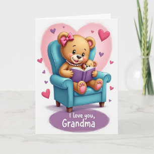 Cartão de Leitura do Dia das Mães Floral