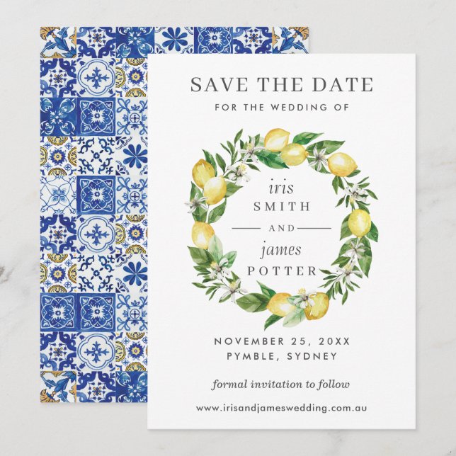 Cartão de Lembrança de Casamento com Floral Verde  (Frente/Verso)