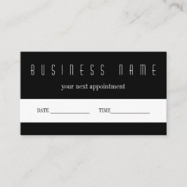 Cartão de Lembrança de Compromisso Sua Próxima Vis