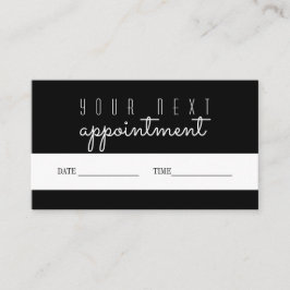 Cartão de Lembrança de Compromisso Sua Próxima Vis