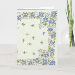 Cartão de lenço do vintage