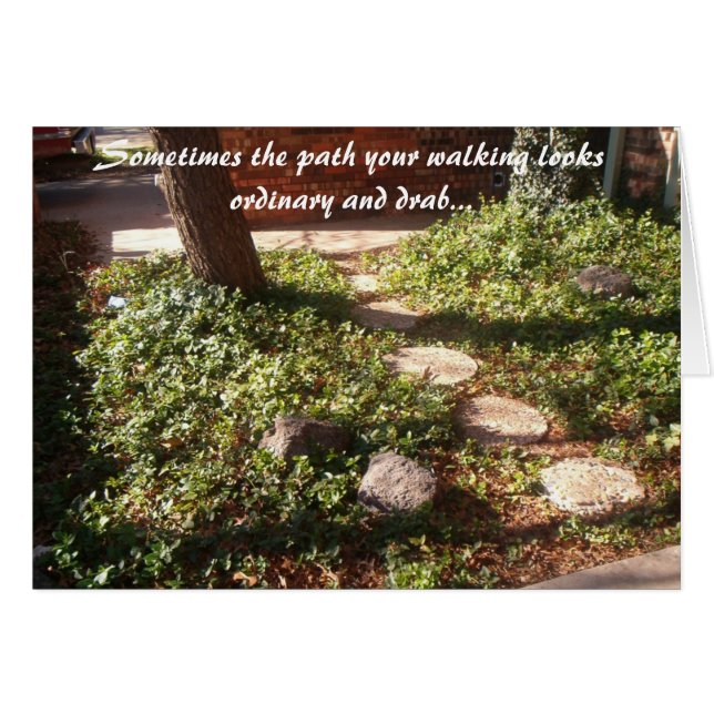 Cartão de levantamento do espírito, alguma ocasião (Frente Horizontal)