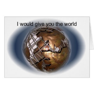 Cartão Dê-lhe o mundo