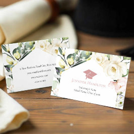 Cartão de Licenciação de Quadro Floral Boho Greene