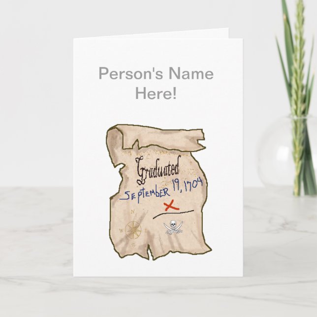 Cartão de Licenciado Escolar Pirata (Frente)