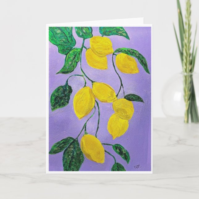 Cartão de Limonada do fazer<Blank Inside> (Frente)