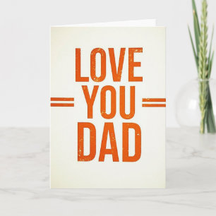 Cartão de Linha Minimalista Amor Você Pai
