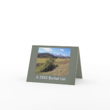 Cartão de Lista de Baldes de Ano Novo de Fotografi