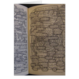 Cartão de livro alterado