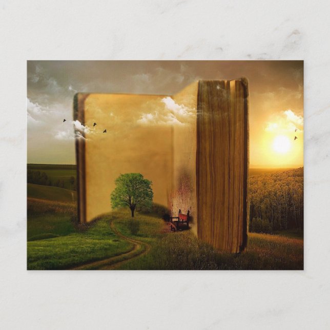 Cartão de livro antigo (Frente)