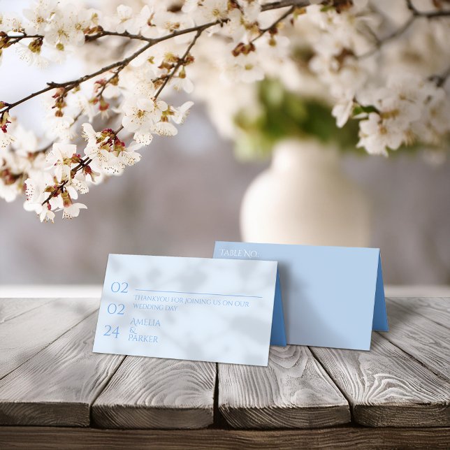 Cartão de Local Azul Minimalista (Criador carregado)