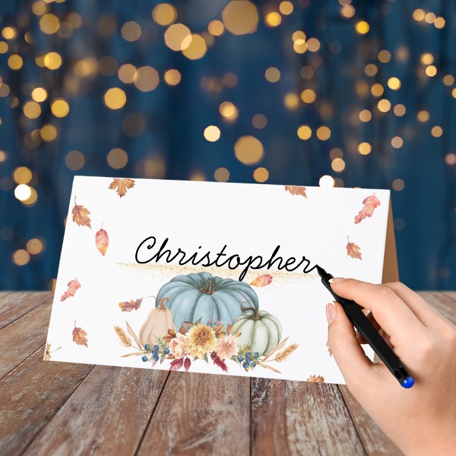 Cartão de Local de Ação de Graças (Criador carregado)