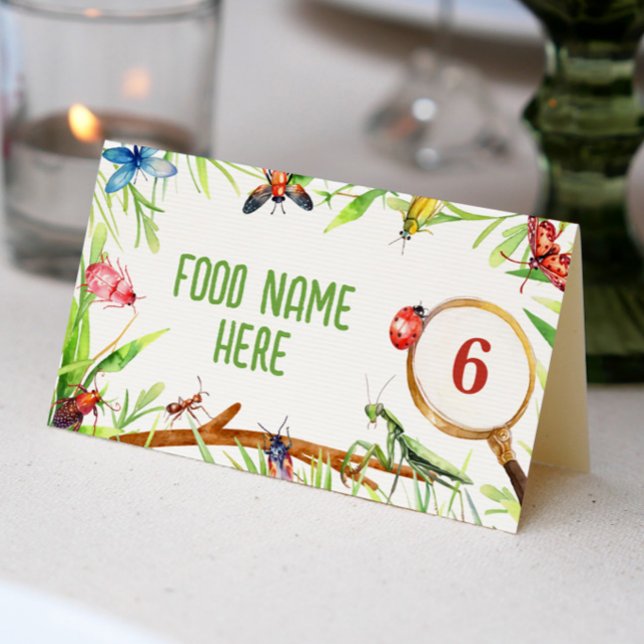Cartão de Local de Aniversário para Insetos Inseto (Criador carregado)