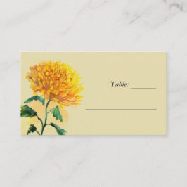 Cartão de Local de Casamento Floral de Flor Selvag