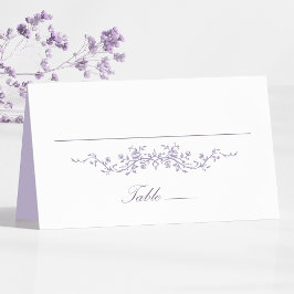 Cartão de Local de Casamento Floral Lavanda France