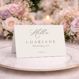 Cartão de Local de Casamento Minimalista Elegante