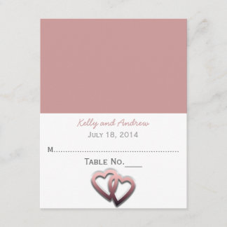 Cartão de Local de Casamento Personalizado