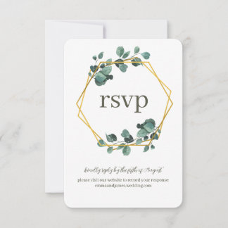Cartão de Local de Casamento RSVP de Resposta de F