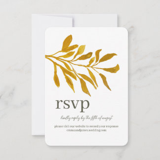 Cartão de Local de Casamento RSVP de Resposta de F