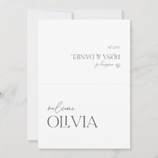 Cartão de Local de Casamento – Tipografia Minimali
