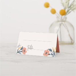Cartão de Local de Convite para Casamento Foral Jo