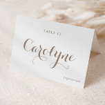Cartão de Local de Escolha de Casamento de Caligra<br><div class="desc">Elevem a sua recepção de casamento com as nossas belas e personalizáveis cartas de casamento, concebidas para adicionar um toque pessoal ao seu dia especial. Eles apresentam caligrafia negra moderna e sotaque cardíaco. Adicione o nome dos seus convidados, a escolha da refeição, a data do casamento ou uma mensagem especial....</div>