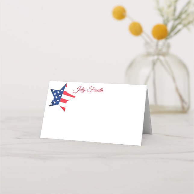 Cartão de Local de Nome de Quarta Parte (Frente)