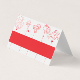 Cartão de Local de Vazio de Entrega Especial da Pi