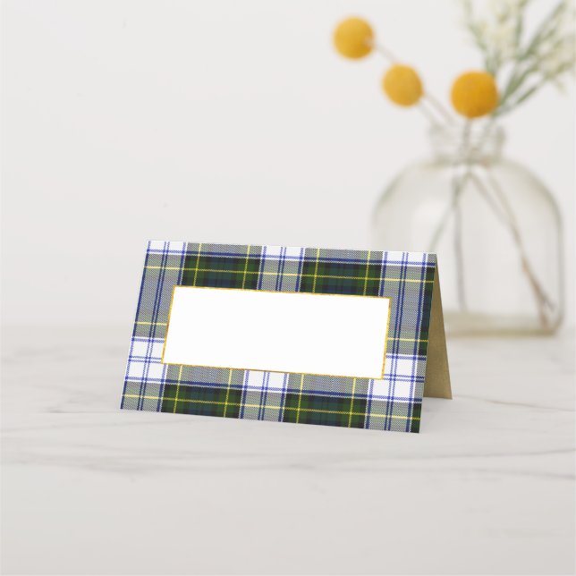 Cartão de Local Dobrado do Casamento de Gordon Dre (Frente)