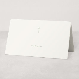 Cartão de Local Religioso Grace Sage ou Etiqueta d