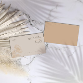 Cartão de Localidade Floral Mínima Terrestre