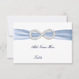 Cartão de Localização de Mesa de Casamento Blue Di