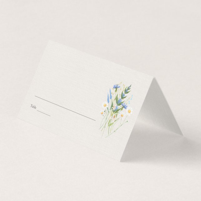 Cartão de Localização de Mesa de Casamento Botânic (Frente)