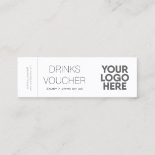 Cartão de Logotipo de Cupom de Bebê Corporativo Pe