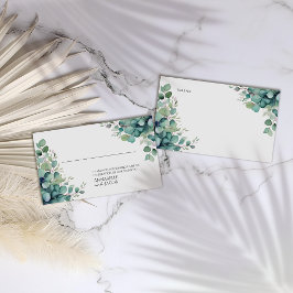 Cartão De Lugar A Aquarela Elegante Deixa A Placa Local