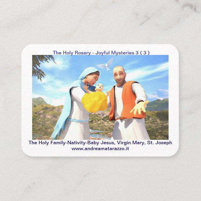 Cartão De Lugar A Sagrada Família - Natividade Santa (Frente)