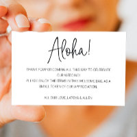 Aloha Hawaii Weding Bem-vindo Gift Bag Basket