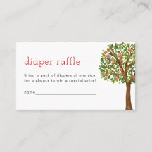 Apple Fralda Raffle Card Apple