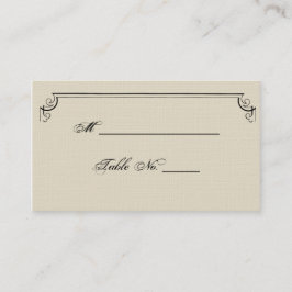 Cartão De Lugar Art Nouveau Posh Wedh Place Cards