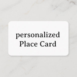 Cartão De Lugar Assinatura Personalizada Matte Flat 3,5" x 2,0"