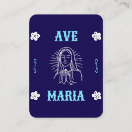 Cartão De Lugar Ave Maria Prayer Card - Latim Hail Mary