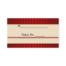 Banda de marfim de faixa vermelha com placa de col