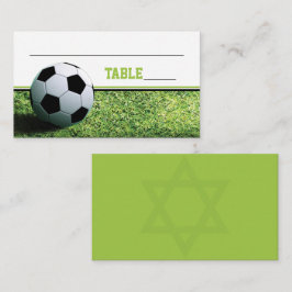 Cartão De Lugar Bar de futebol Mitzvah