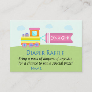 Cartão De Lugar Bilhetes de Fralda de Brinquedos Raffle